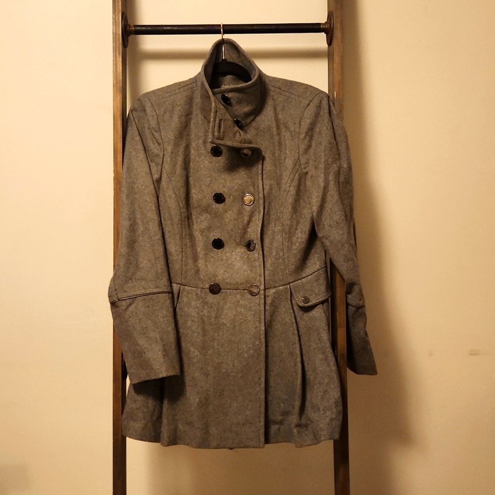 Calvin Klein wool peplum Jacket